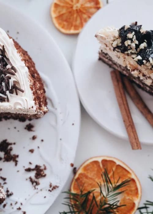 A slice of Frostations chocolate cake